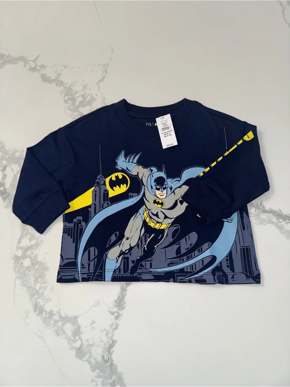 Baby GAP Marvel & DC Superhero Boys’ Long Sleeve T-Shirt Bundle 12-18M